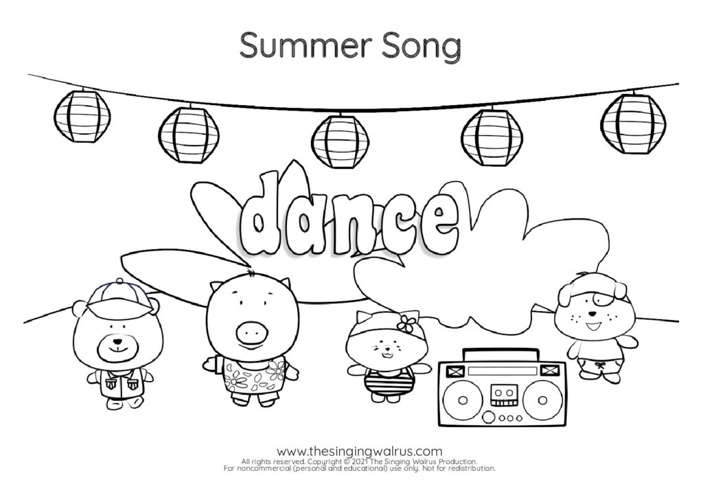 Coloring Sheet dance