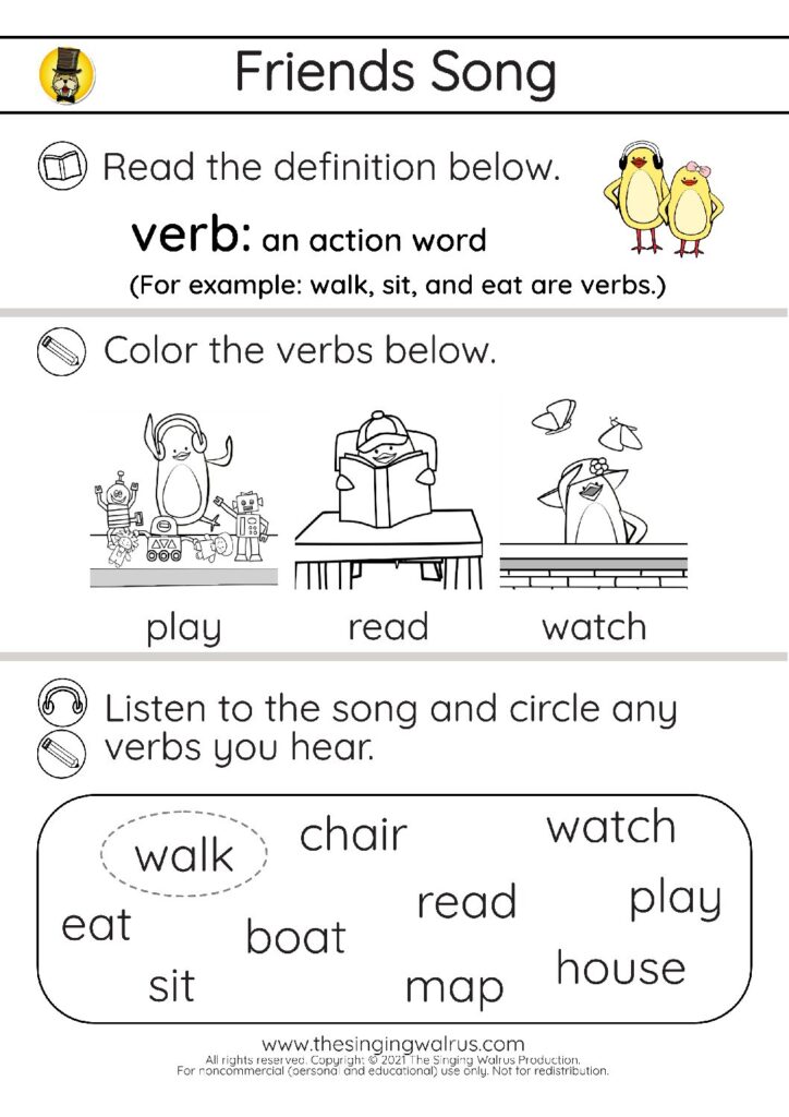 Friends Song definition/trace 