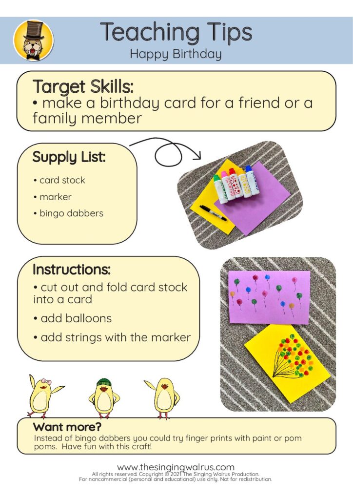 Happy Birthday card making