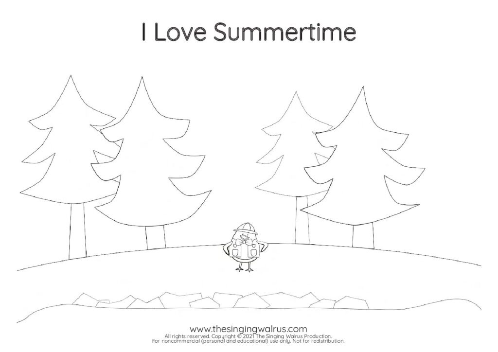 Coloring Sheet woods