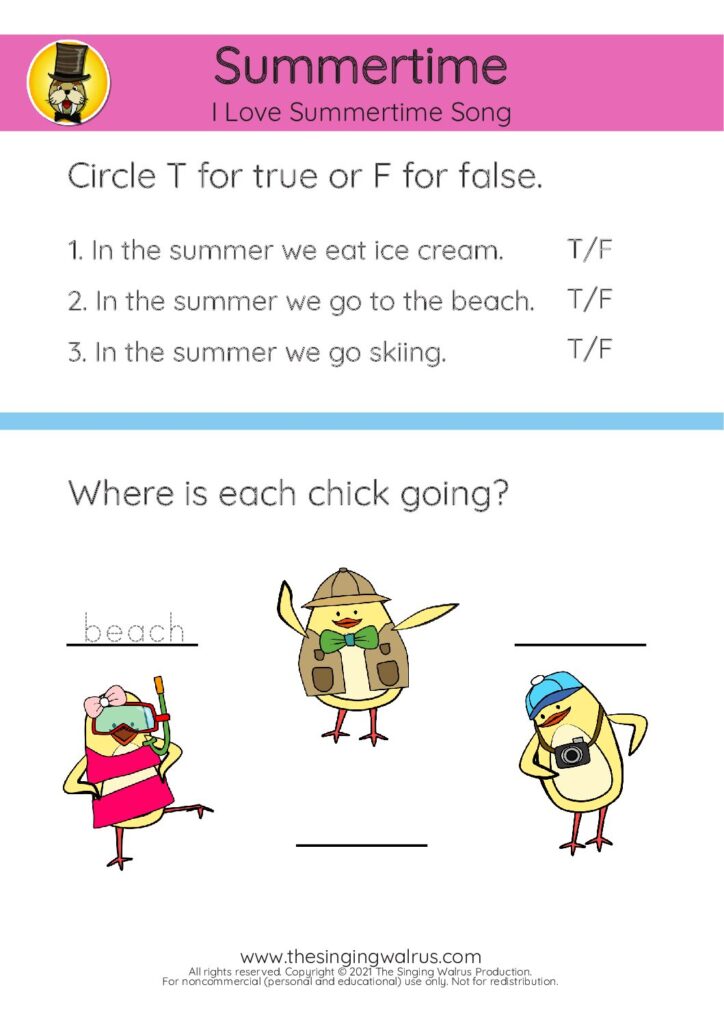 Summertime true or false 