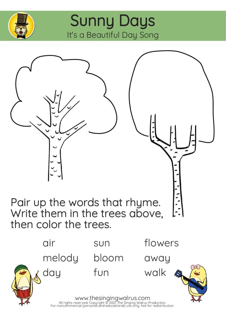 Beautiful Day rhyme 