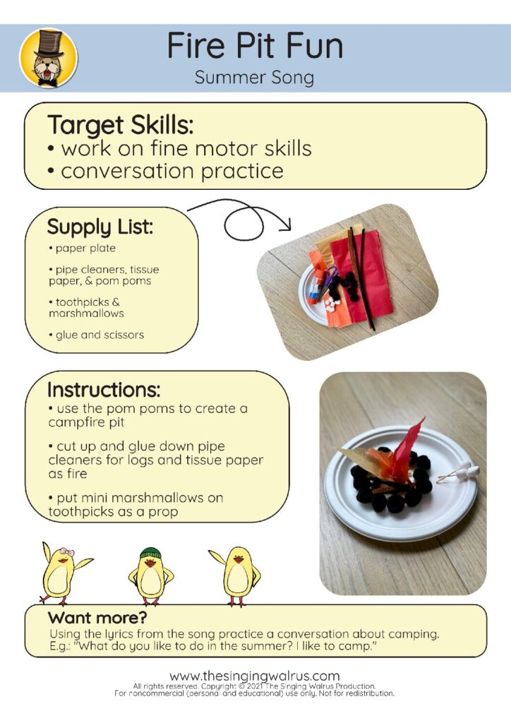 Summer Song fire pit fun