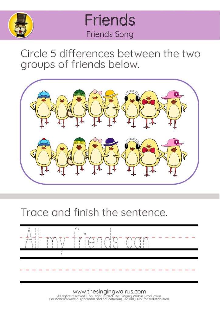 Friends Song circle 5 