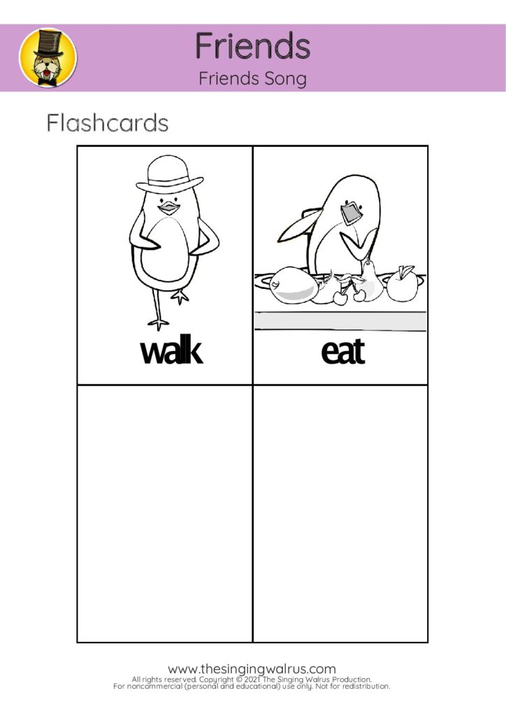 Friends Song flashcards 02 