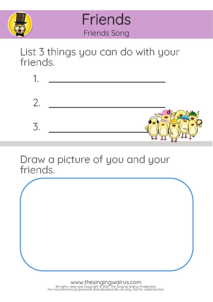 Friends Song list 3 things 