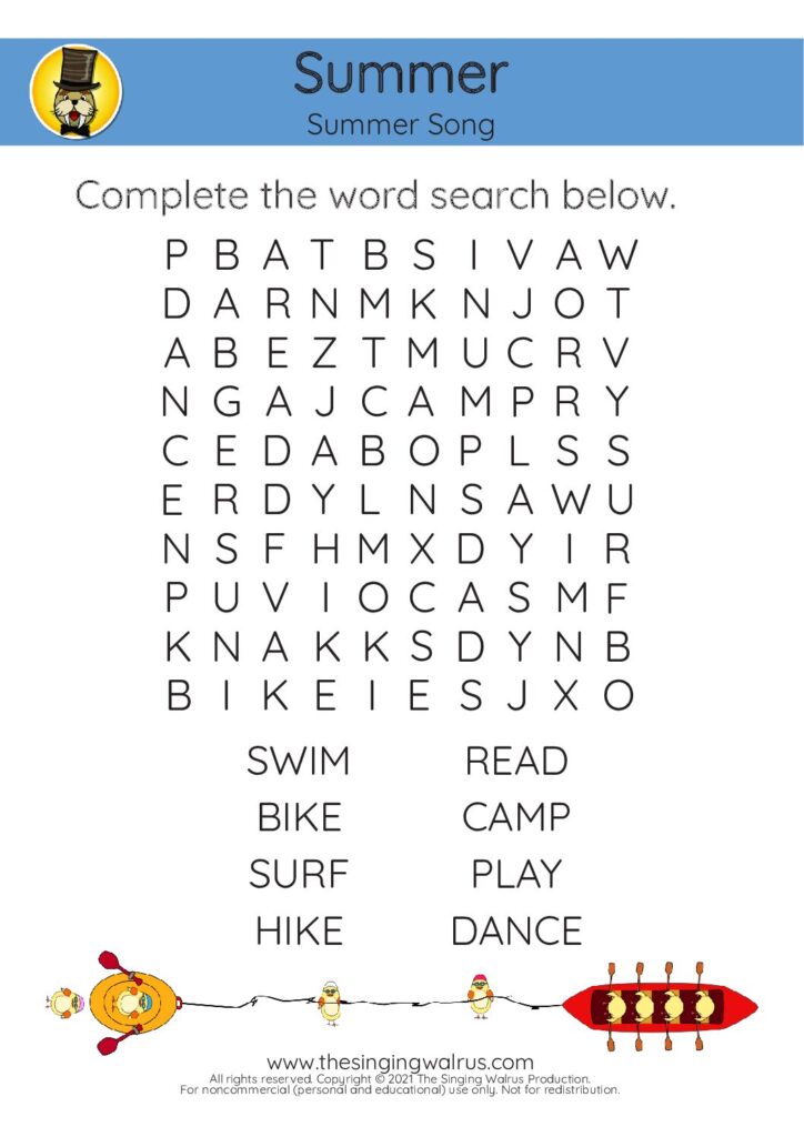 Happy Birthday word search 