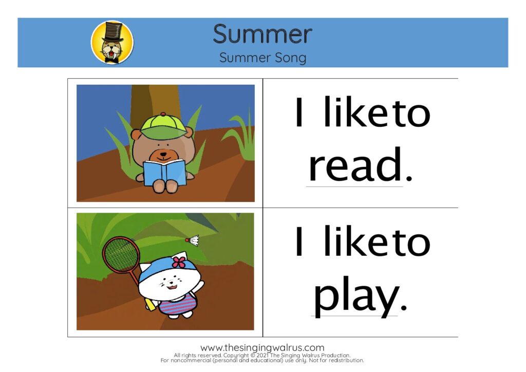 Summer Song flashcards 03 