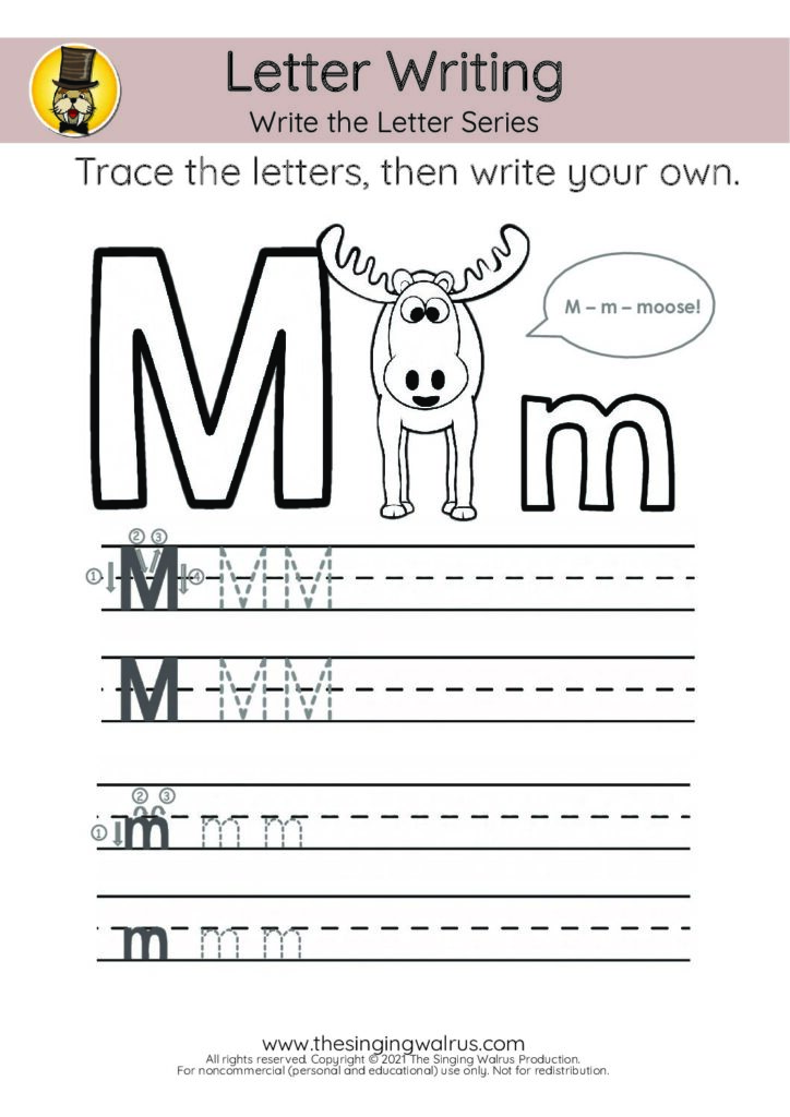 Write the Letter M
