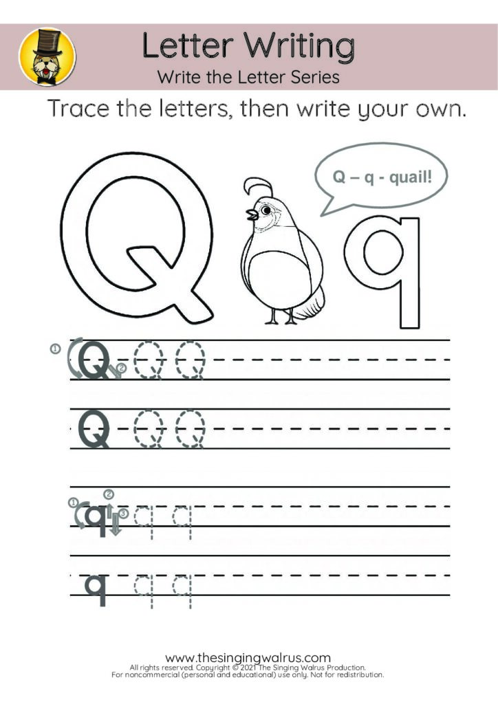 Write the Letter Q
