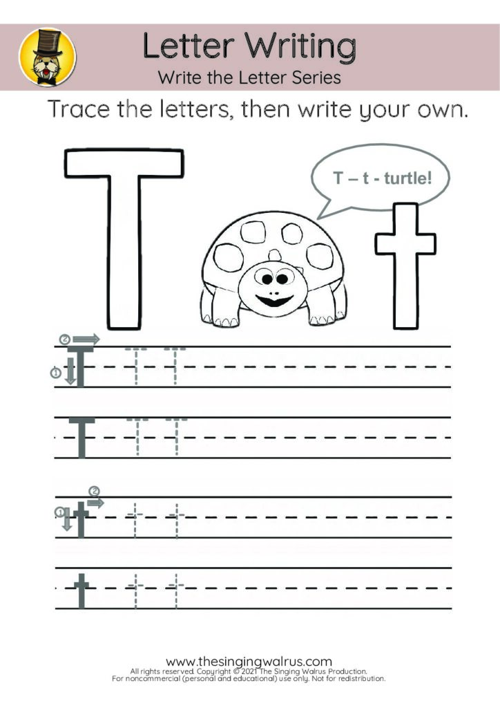 Write the Letter T