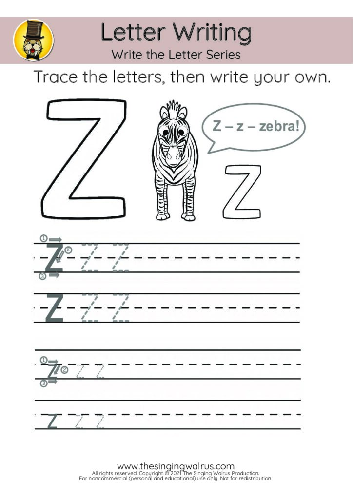 Write the Letter Z