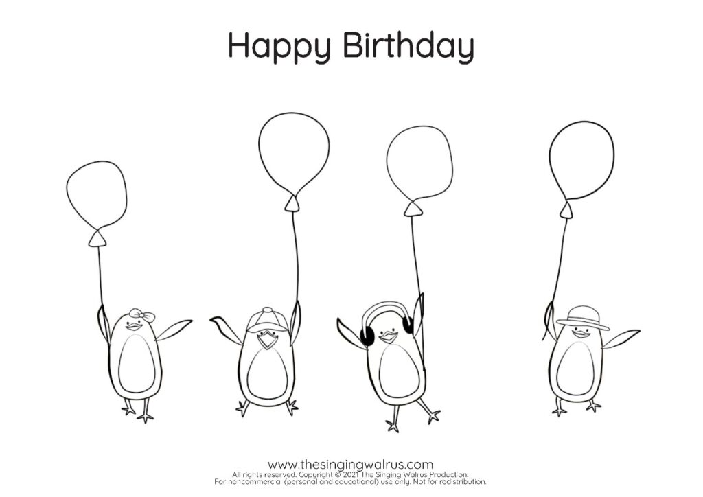 Coloring Sheet balloons