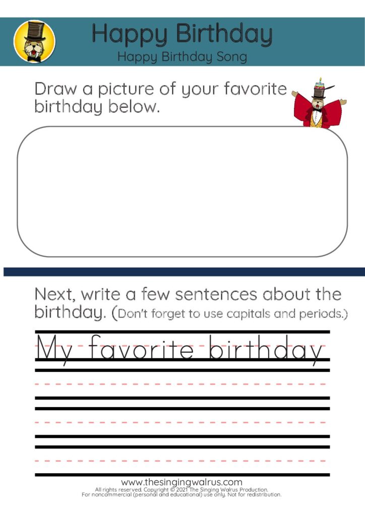 Happy Birthday draw 
