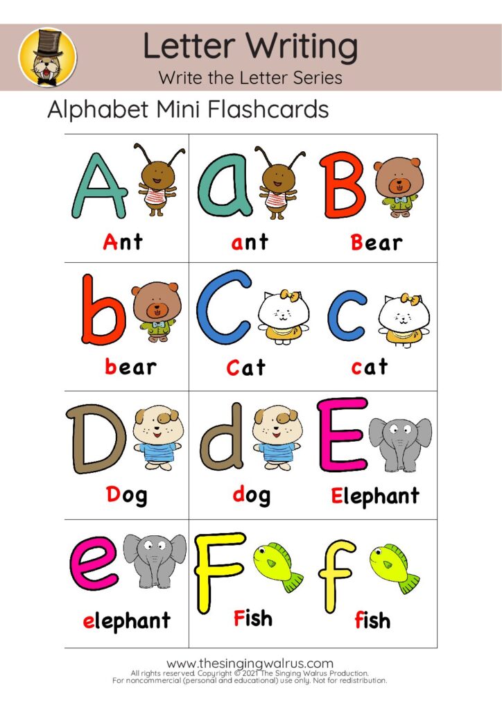 Color Flashcards A-F 
