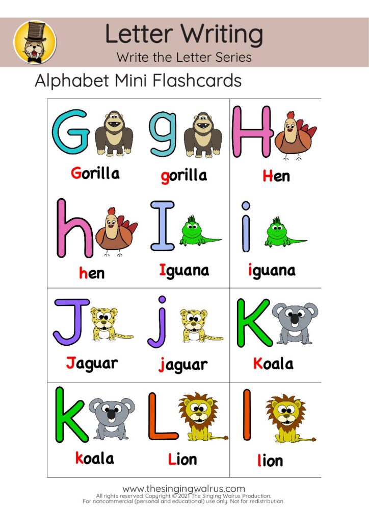 Color Flashcards G-L 