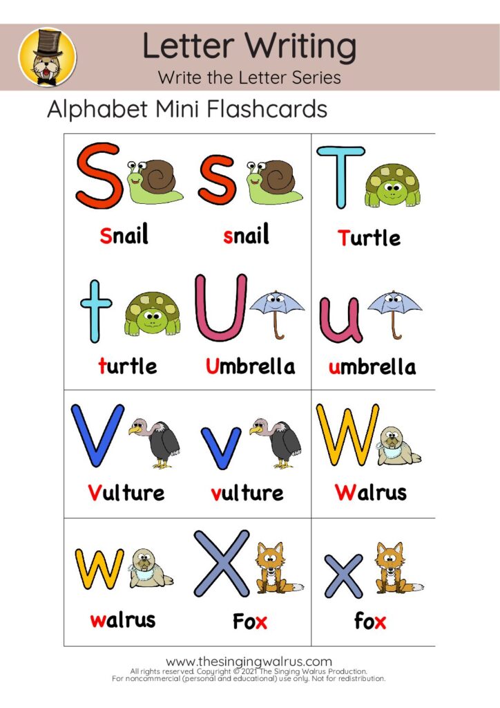Color Flashcards S-X 