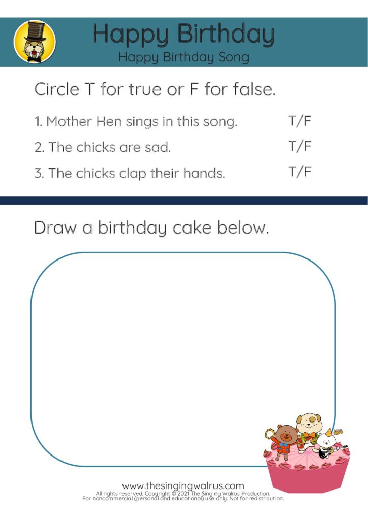 Happy Birthday true or false 