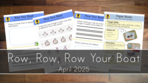 Row, Row, Row Your Boat Printables
