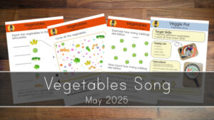 Vegetable Song Printables