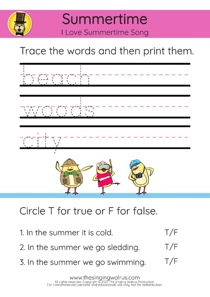 Summertime trace 