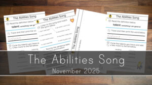 The Abilities Song Printables