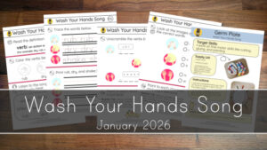 Wash Your Hands Song Printables