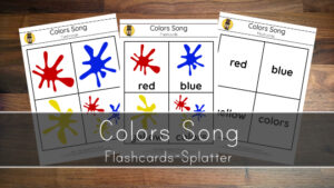 Colors Song – Flashcards Splatter
