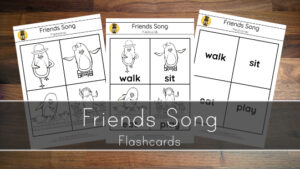 Friends Song – Flashcards