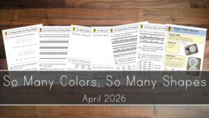 So Many Colors, So Many Shapes Printables