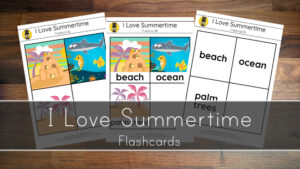 I Love Summertime Song – Flashcards