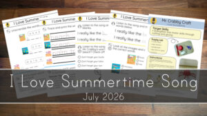 I Love Summertime Printables