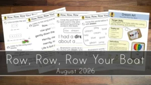 Row, Row, Row Your Boat Printables